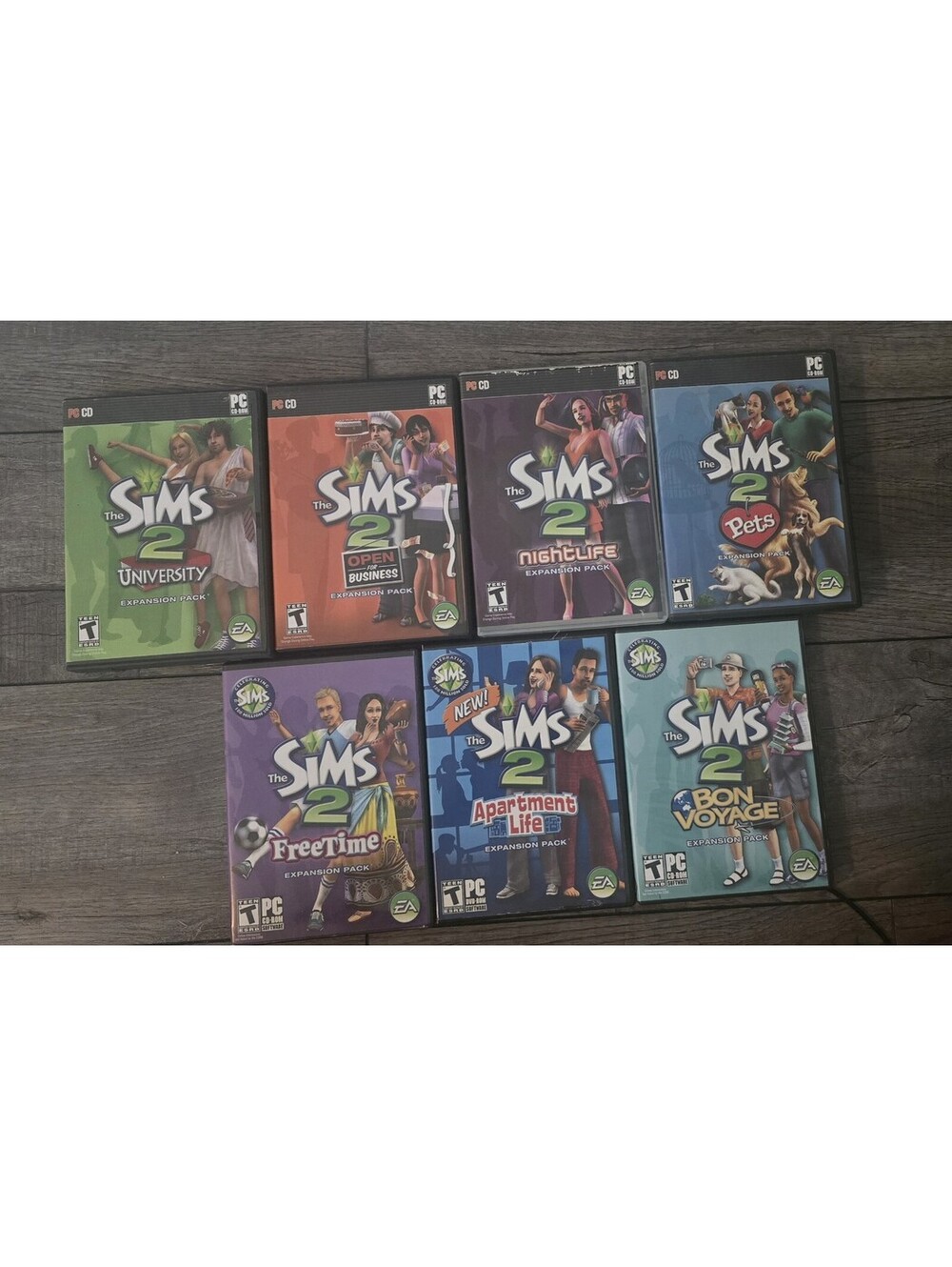 Sims 2 Expansion Pack Lot PC - University - Pets -  Open For Business - Freetime